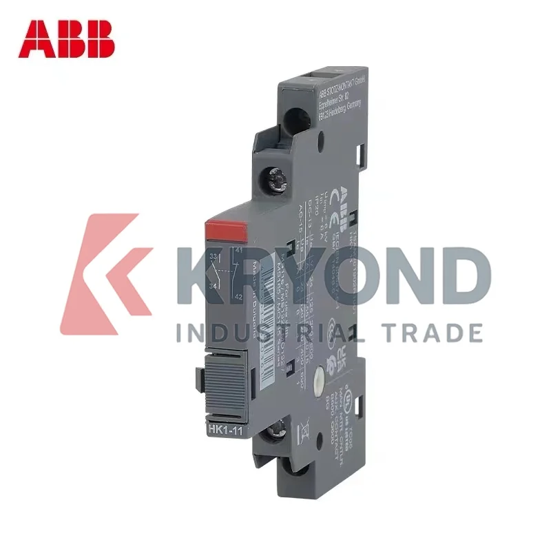 وحدة ABB HKF1-11 المساعدة المثبتة على كتلة الاتصال الأمامية للتحكم الكهربائي في سلسلة AF وإشارة الإشارة #3