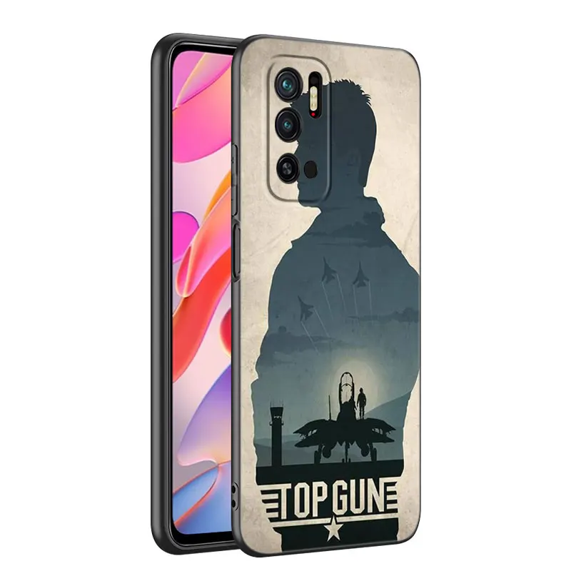 Top Gun Maverick Black Silicone Phone Case For Xiaomi Mi 9 SE 8 10T 11 12 13 Lite 9T 11T 12S 12T 13T 14 Pro 5G NE 11i 12X