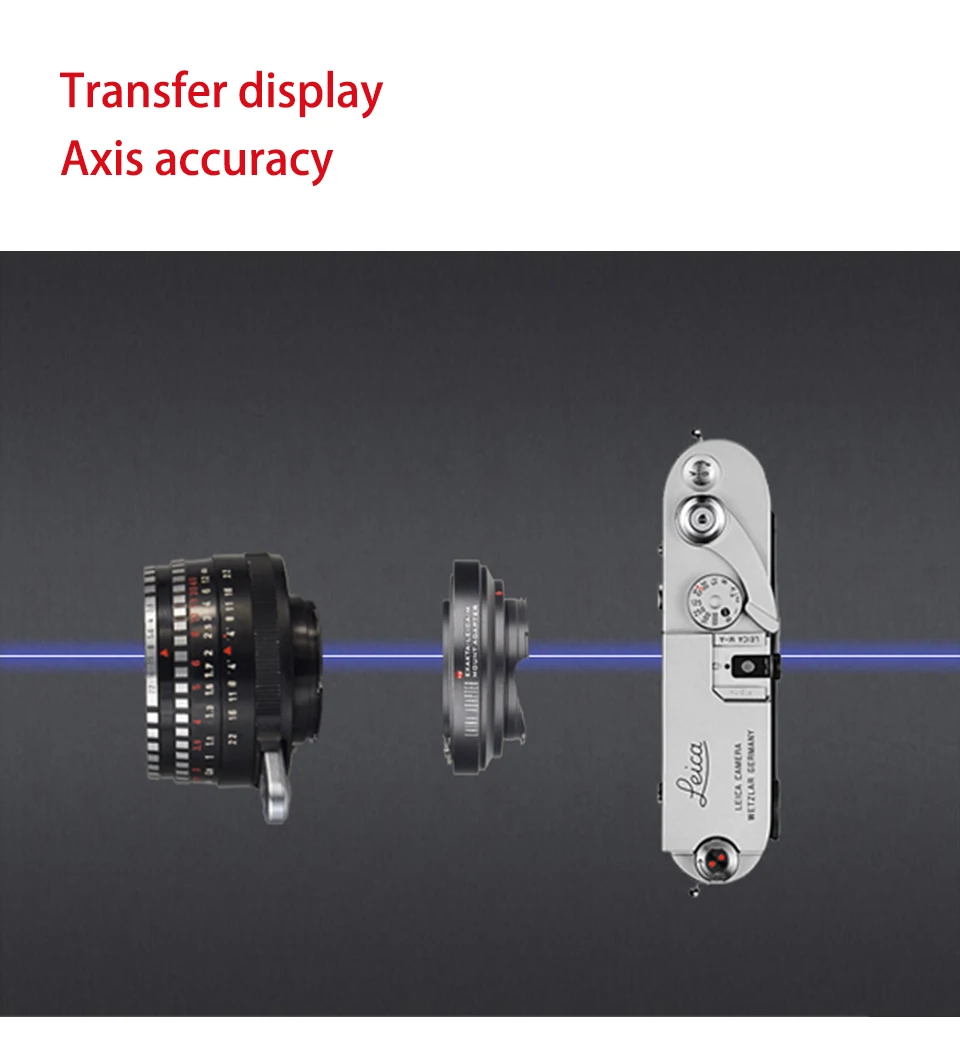 حلقة محول أوتوماتيكي من Laina ، حلقة محول أوتوماتيكي من EXA Leica Tiangong LEICA LM M M LM إلى EA7