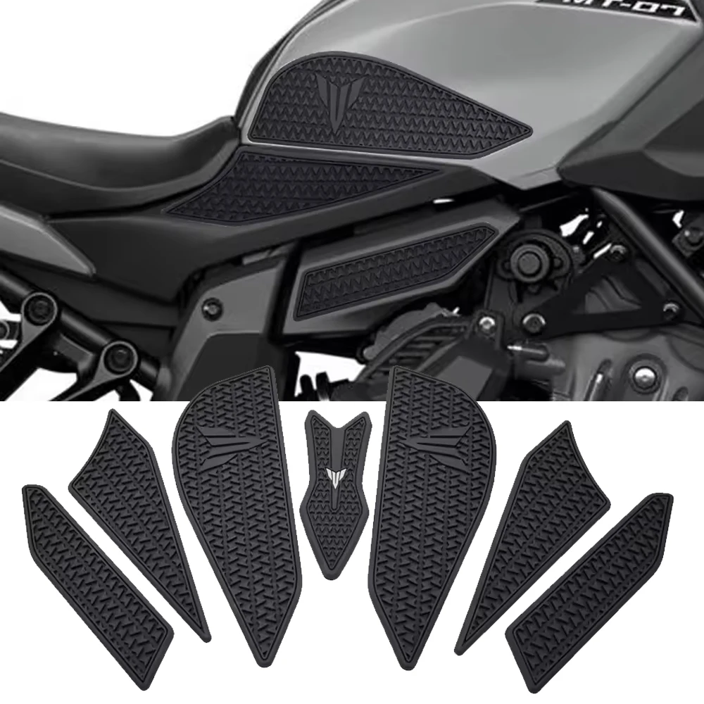 

Аксессуары для мотоциклов, накладка на топливный бак для YAMAHA MT-07 MT07 2025, боковая противоскользящая водонепроницаемая накладка на топливный бак-наклейки против скольжения