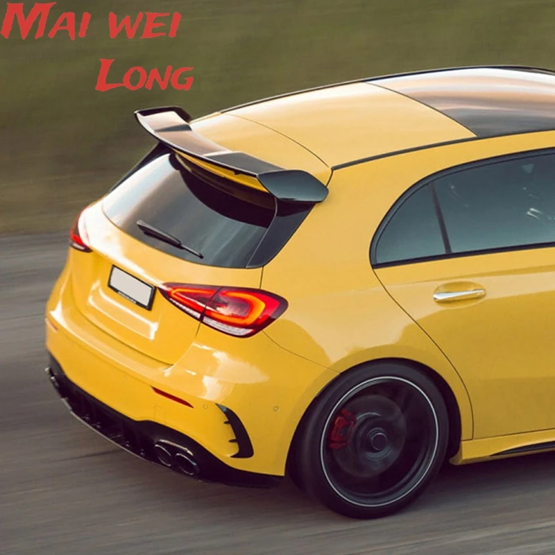 For 2013-2022 Mercedes Benz A Class W176 177 A180 200 220 250 260 AMG A45 Bodykit Rear Roof Trunk Spoiler Wings Car Accessories