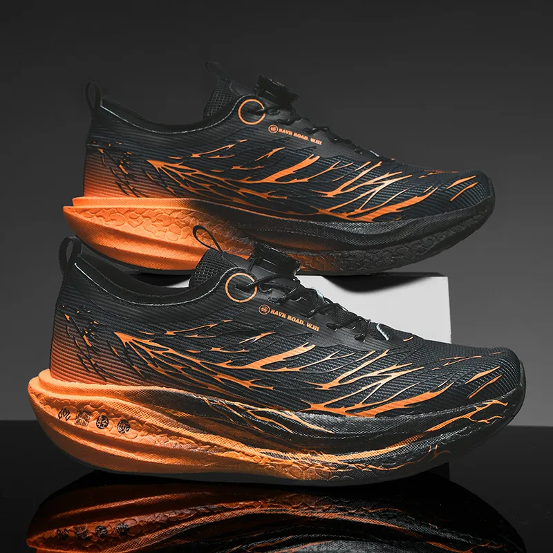 

New Soft Sole Cushioning Men's Running Shoes for Women High-quality Road Jogging Shoes Light Comfy Sneakers Reflective Night Run