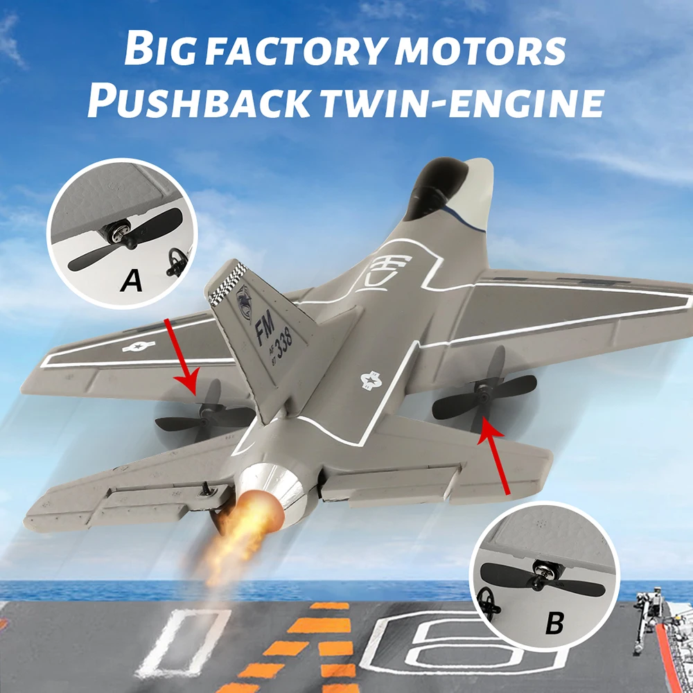 FX8823 3-Channel F-16 Fighter Jet Built-In 6-Axis Gyro Flying RC Aircraft EPP Foam RC Flight Model Glider Toys