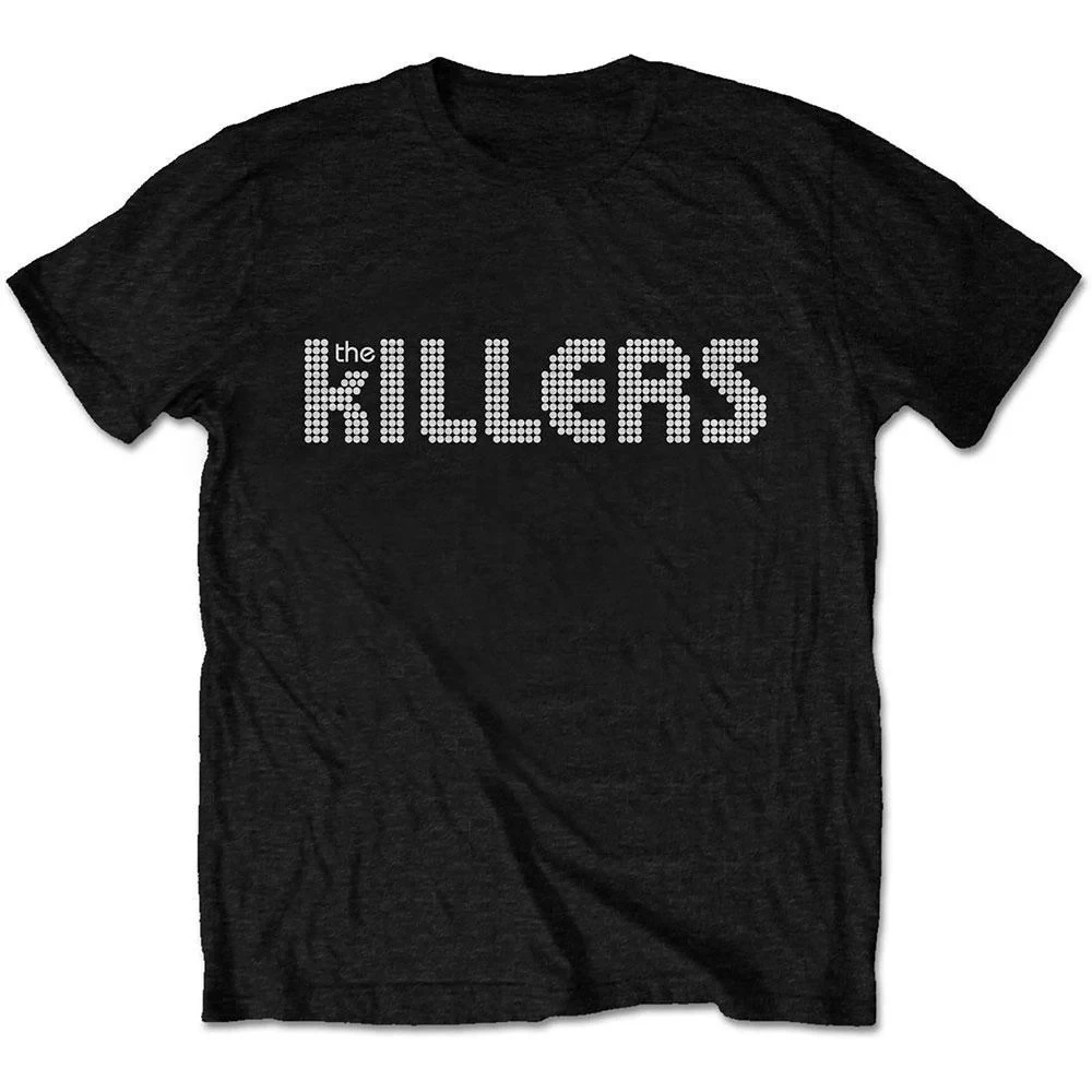 The Killers Dot Matrix Logo Print Cotton T-Shirt Indie Rock New Wave Streetwear Unisex Crew Neck Short Sleeve Tee
