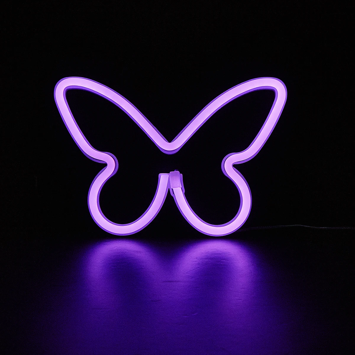 Chi-buy Butterfly LED Neon sign USB Powered Or Battery Power Supply Neon Signs Night Light For Bedroom Living Room Decor Lamp Si