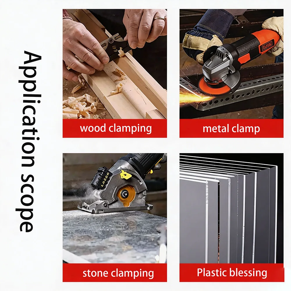 Hochleistungs-F-Klemme mit Schnellverschluss für Holzbearbeitung, Metallbefestigung, Hochfeste Tischler-, Industrie- und DIY-Handwerkzeuge – Detail 7