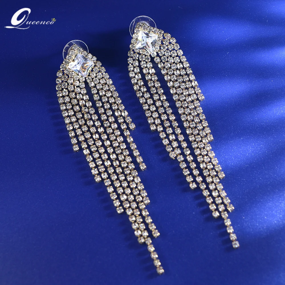 Earrings 2023 Trend Tassel Drop Earings Jewelry Pendientes Gifts For Women Zircon Stone Wedding Jewelry Oorbellen Earring