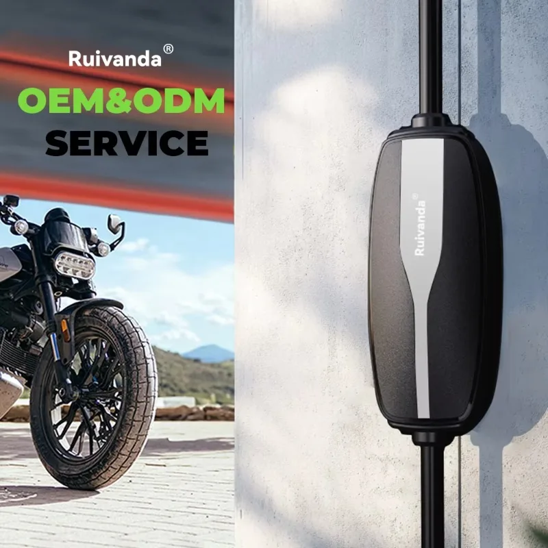 

2025 New StyleRUIVANDA NEW 3.5KW 16A Portable Electric Motorcycle Charger Type 2 Charging Station Charger For Electric Motorcyc