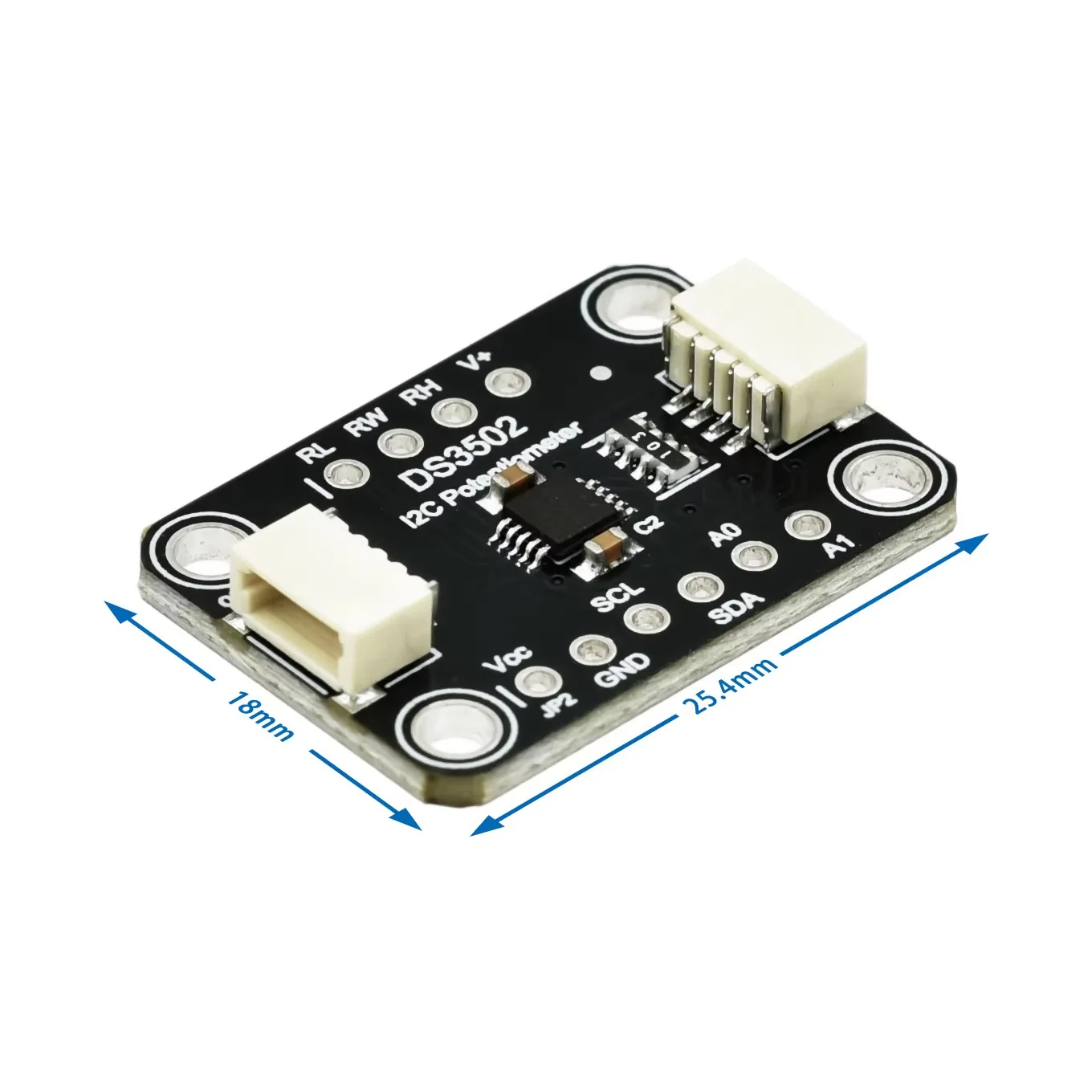 1~20Pcs DS3502 Digital Potentiometer Breakout Board I2C Interface 128 Position Wiper Non‑Volatile Compatible STEMMA QT Qwiic
