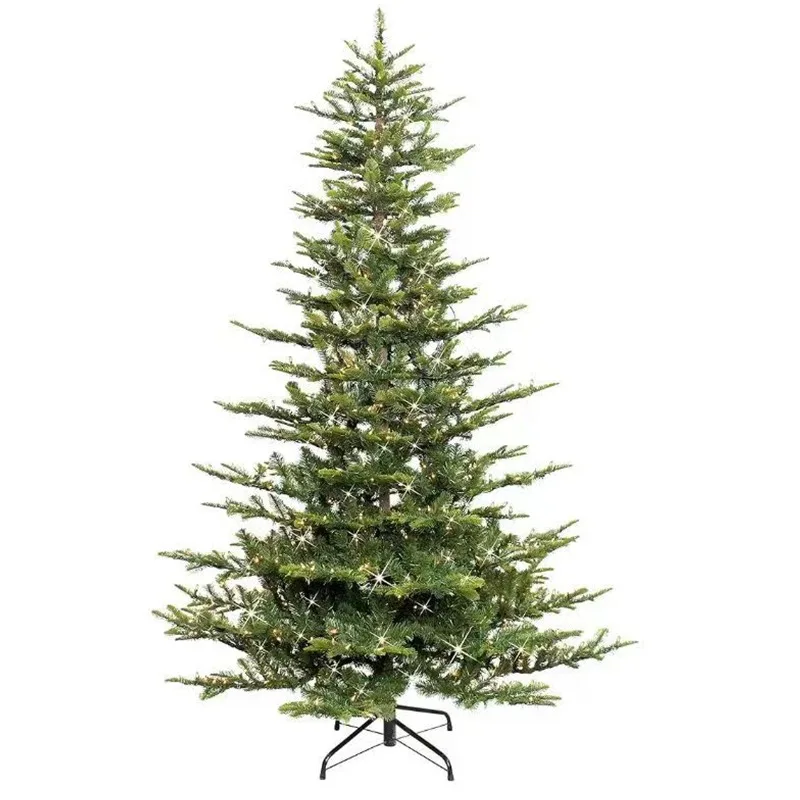 

Artificial Layered Christmas Tree PE&PVC Christmas Tree with Embedded Led Lights Home Mall Christmas Ornaments Arbol De Navidad