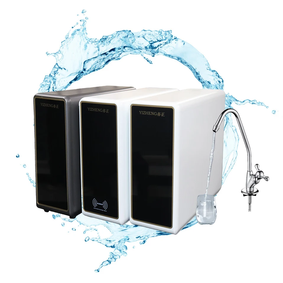 Big Flow 800GPD  Kitchen Under Sink Water Purifier Household and Hotel Use Self-Cleaning RO Purifier with Manual Power Source
