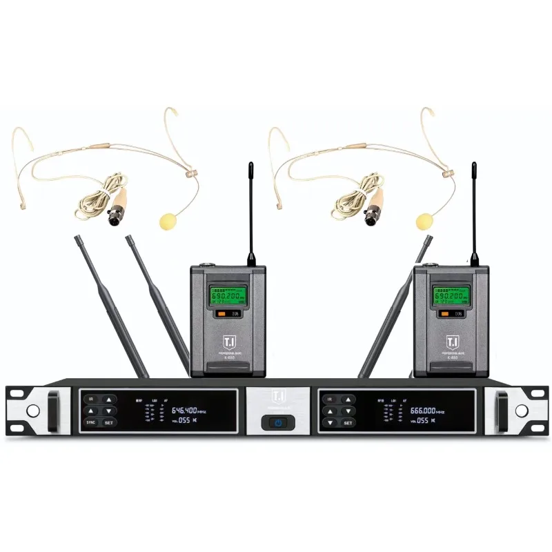 Professional Long Distance Wireless Microphone High Fidelity Audio Mic for Indoor Outdoor Live Events and Hosting
