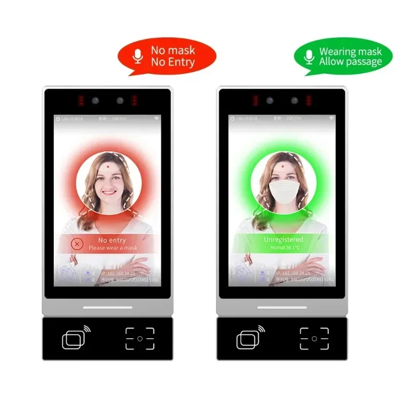 Perangkat Wajah Biometrik Waktu Attenda Teropong Live Scan Pengenalan Wajah Modul Oem Dengan Rfid