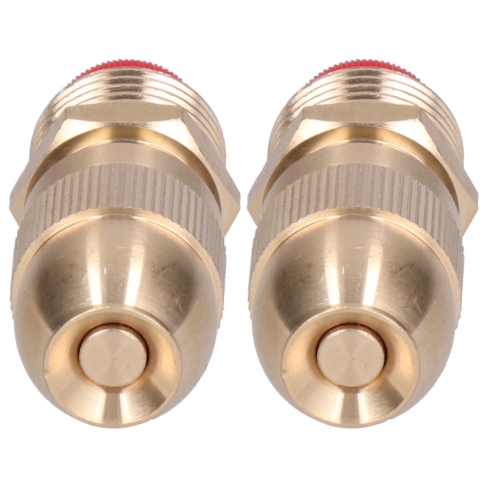2Pcs Adjustable Watering Sprinkler G1/2 Male Thread Brass Lawn Sprayer Nozzle for Watering Plants Flowers Vegetables
