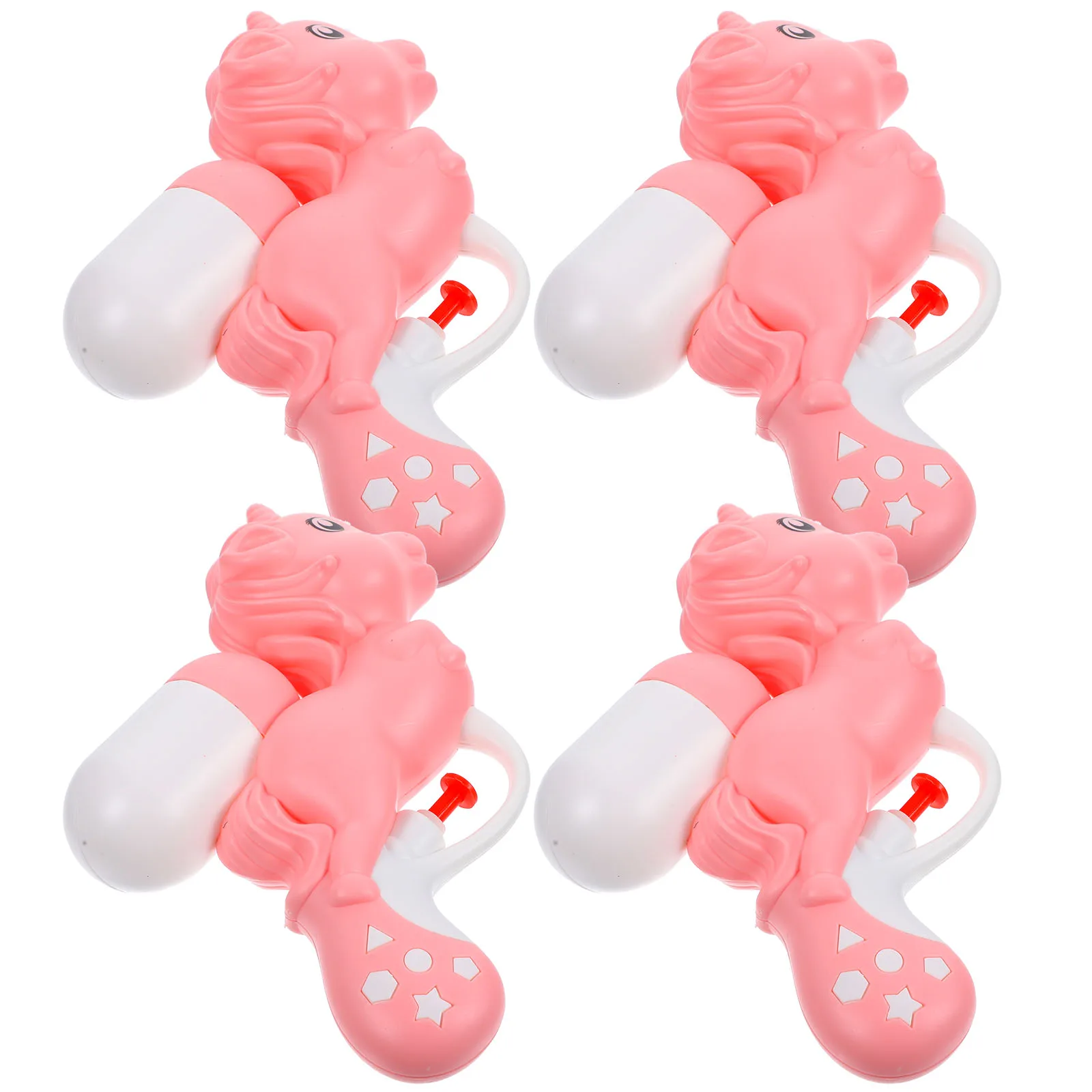 4-teilige Wasserpistole für Kinder, niedliche Cartoon-Spritzwasserpistolen für das Spielen im Sommer im Freien, Strand-Pool-Partygeschenke