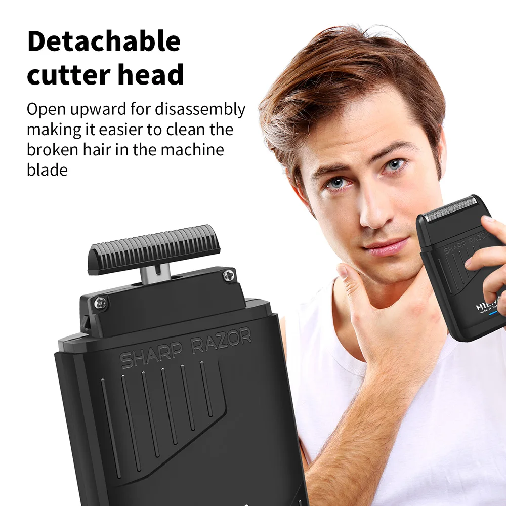 HIENA 5pcs Professional Hair Clippers for Men, Cordless Barber Clippers with Precision Trimmer and Dual Foil Shaver,LED Display, Electric Hair Cutting Machine, Men’s Grooming Kit, Gift for Him (Bronze) view 7