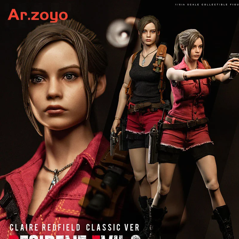 

DAMTOYS DMS038 1/6 Scale Female Warrior Claire Redfield Classic Version Full Set Model 12" Soldier Action Figure for Fans