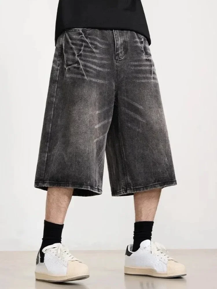 Pantaloncini larghi lavati da donna Nuovi pantaloncini punk oversize coreani da donna Harajuku Pantaloncini di jeans casual larghi a gamba larga retrò anni 2000