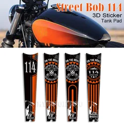 Für Harley Davidson Street Bob 114 3D Motorrad Heizöl Tank Pad Knie Aufkleber Schutz Aufkleber Kit