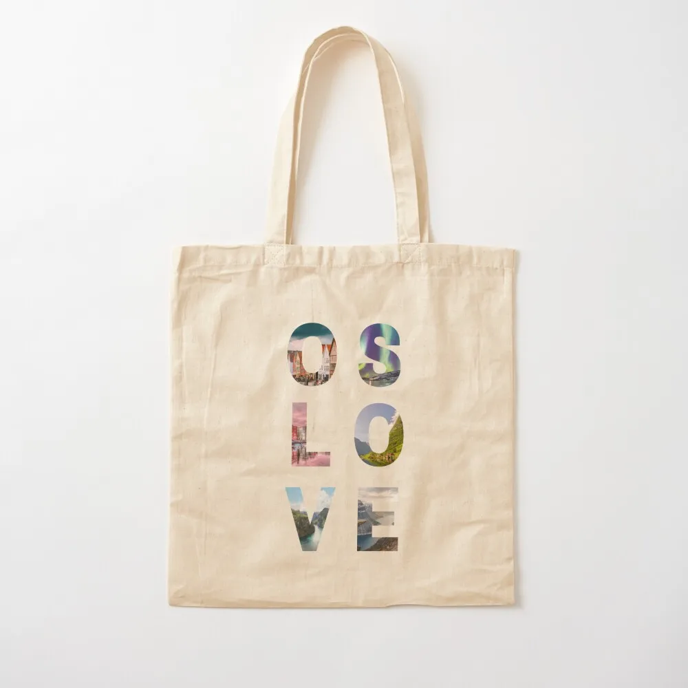 حقيبة يد OSLO LOVE OSLOVE حقيبة مخصصة حقيبة تسوق محمولة من القماش