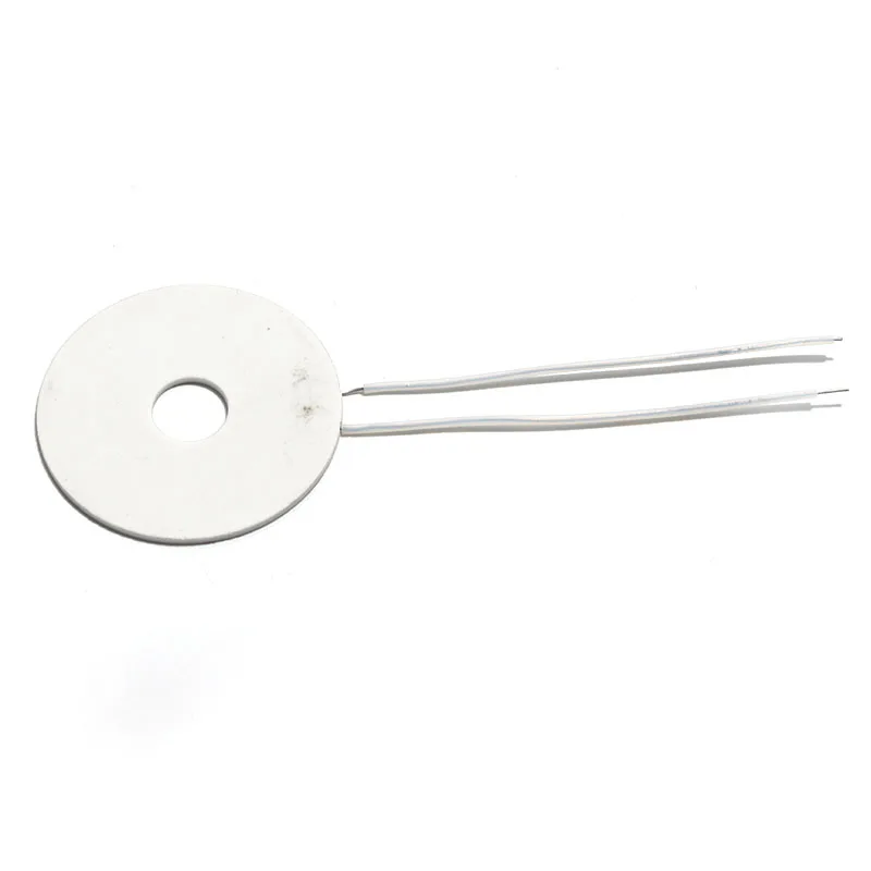 ฮีตเตอร์เซรามิกแบบวงแหวน ODφ 30-IDφ 6 มม. ทนความร้อนสูง MCH ฮีตเตอร์อะลูมินา ฮีตเตอร์ไฟฟ้าแบบเร็ว แผ่นฮีตเตอร์แบน 3.7V 5V 12V 24V