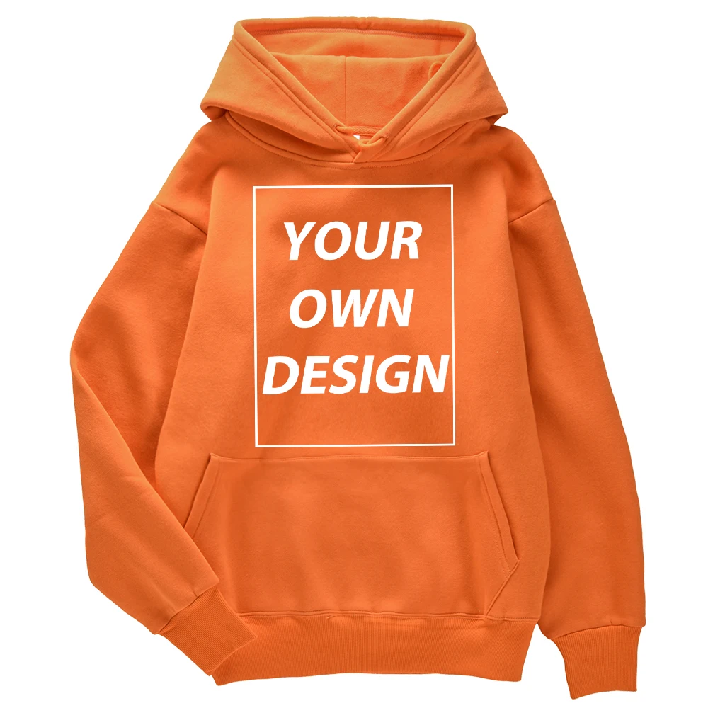 Angepasst DIY Druck Männer Frau Herbst Winter Hoodies Casual Klassische Pullover Einfache Bequeme Streetwear Weiche Warme Sport Kleidung