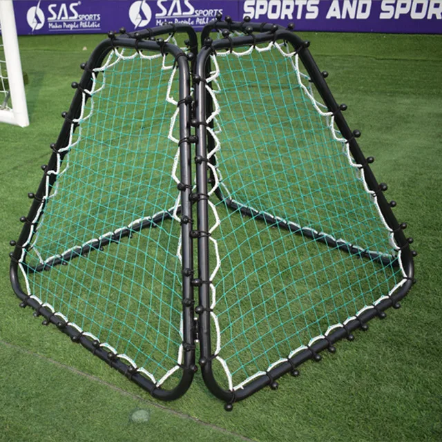 Multi progetto Rete da calcio a 4 vie pieghevole allenamento di calcio rimbalzo attrezzatura da allenamento per calcio pratica di colpire a 4 vie