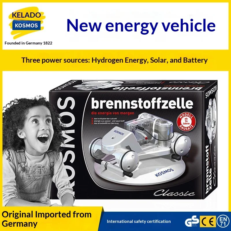 Kosmos Solar Hydrogen Battery Powered Assembled Car 3 In 1 Drive Modes Educational Science Toy For Primary School Students Kids