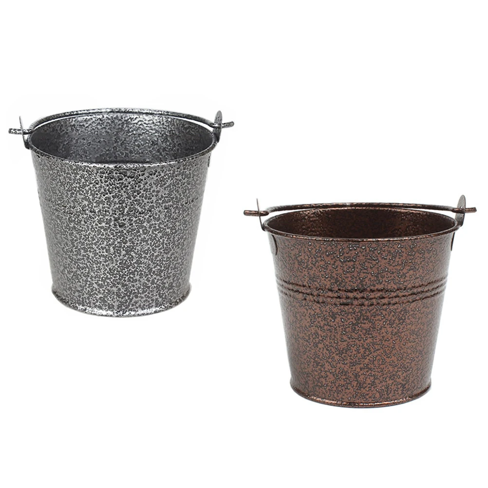 

Mini French Fries Bucket Stainless Steel Food Storage Container Ice Holder Kids Serving Snacks Fry Bread Premium Material