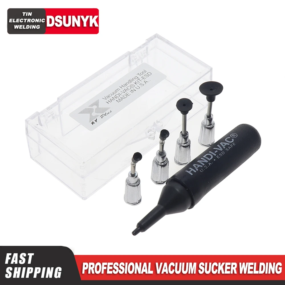 4 in 1 Mini IC SMD Welding Sucker Vacuum Sucking Pen Professional Vacuum Sucker Welding With 4 Suction Headers Welding Extractor