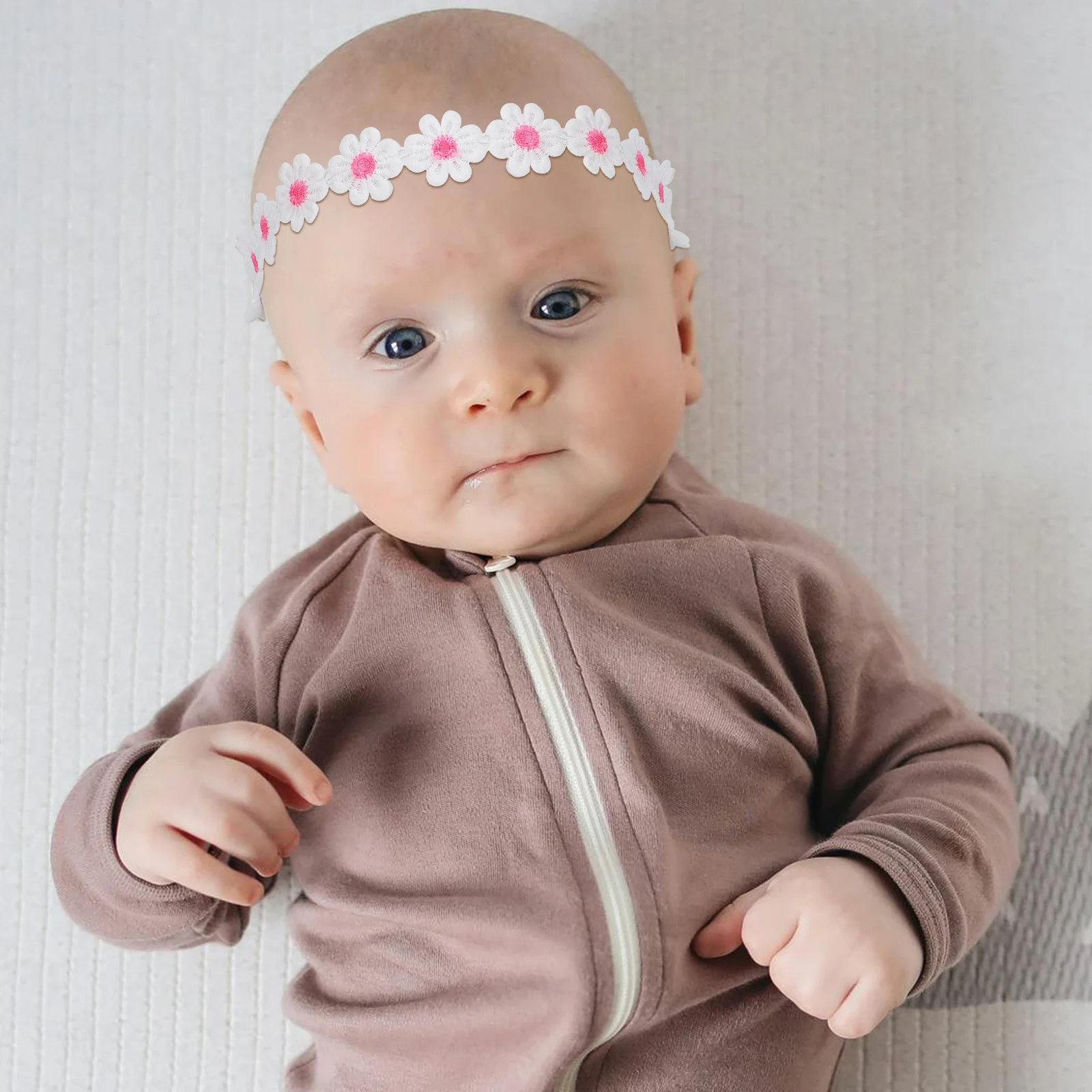 

5 шт. детские повязки на голову с цветком, эластичные мягкие аксессуары для волос для новорожденных, повязки на голову с цветочным принтом для маленьких девочек, повязки для волос для младенцев