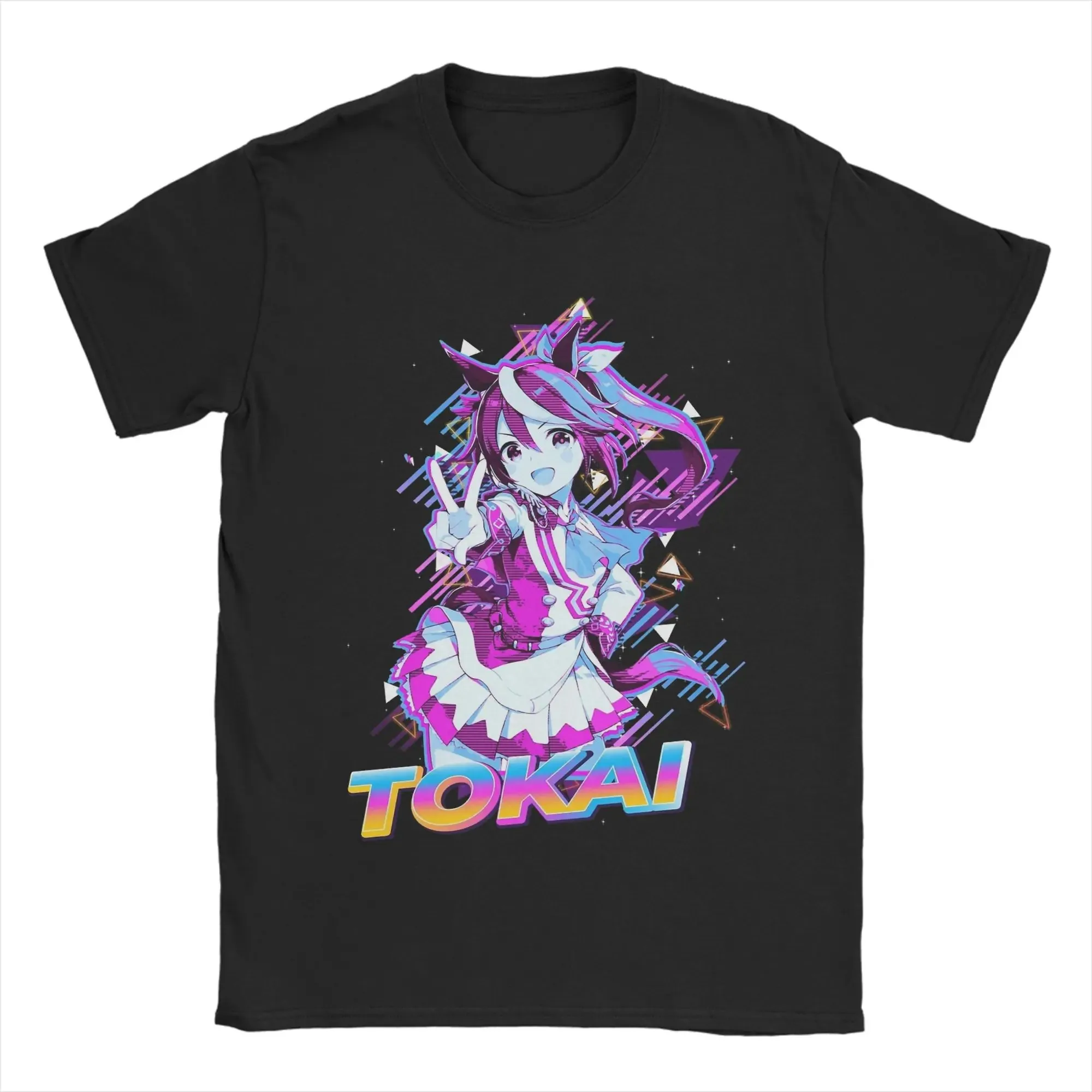 Japan Anime Rice Shower Uma Musume Manga Graphic Print T-Shirt Women Men Streetwear Fashion Oversized Top Cotton Solf Summer Tee