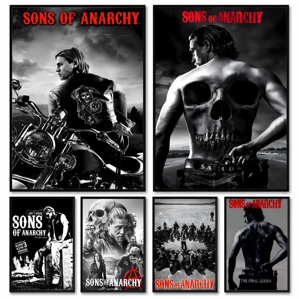 Sons of Anarchy Poster Room Decor Home Wall Art Printing Waterproof Garage BedRoom Posters Gift