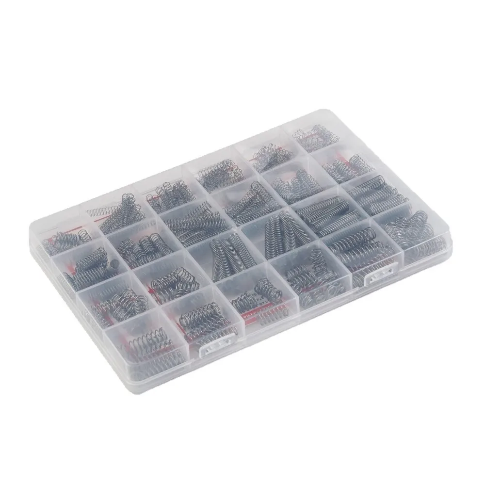 300PCS/box Tension Spring Compression Spring Assortment Kit with 23 Sizes 304 Stainless Steel Small Springs DIY Tools Hardware