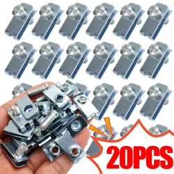 M6 Bolts with Fixed Base U-shaped Universal Car Front License Plate Rear Bumper Fixing Screws Base Clip Decorative Buckle