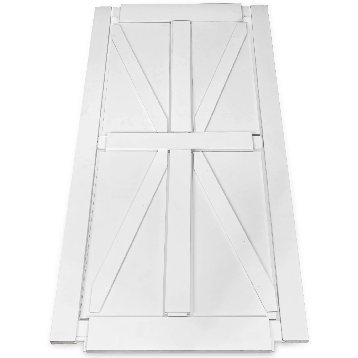 CRAZY ELF 28x84 Star Style Primed Door Slab, DIY Modern Barn Door, Moisture-proof, Anti-deformation, Pre-Drilled for Assembly, P