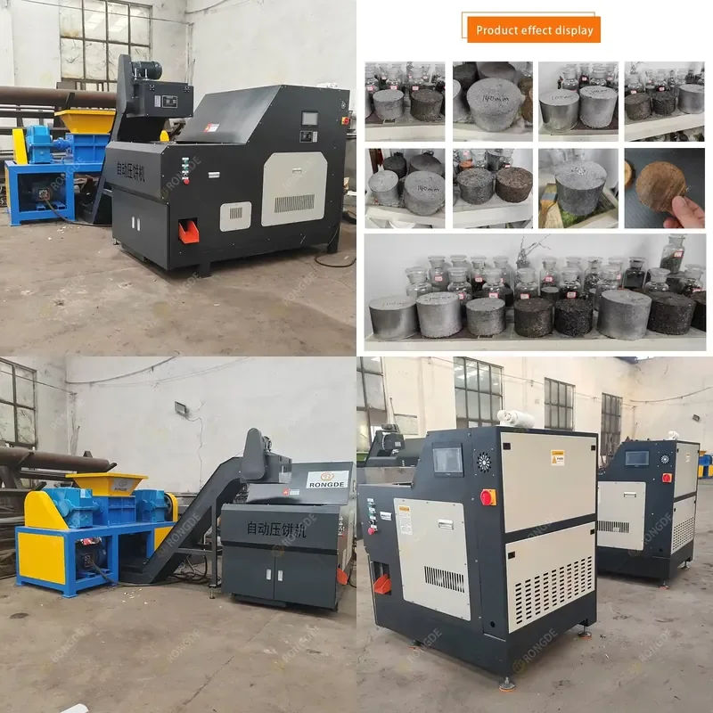 Full-Automatic Scrap Cast Iron Chip Briquetting Press Scrap Metal Compactor Price