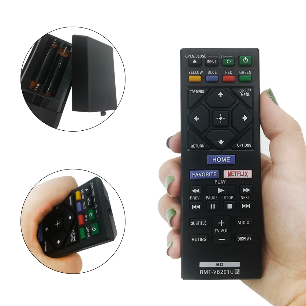 New RMT-VB201U Remote Control Fit for Sony Blu-Ray DVD Player BDP-S1700 BDP-S3700 BDP-BX370