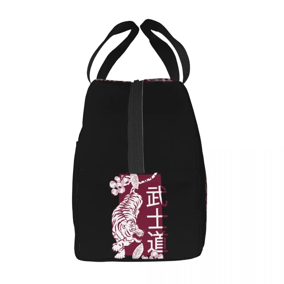 Japanese Samurai Tiger Bushido Lunch Bag Women Reusable Cooler Thermal Insulated Lunch Box Multifunction Food Bento Box