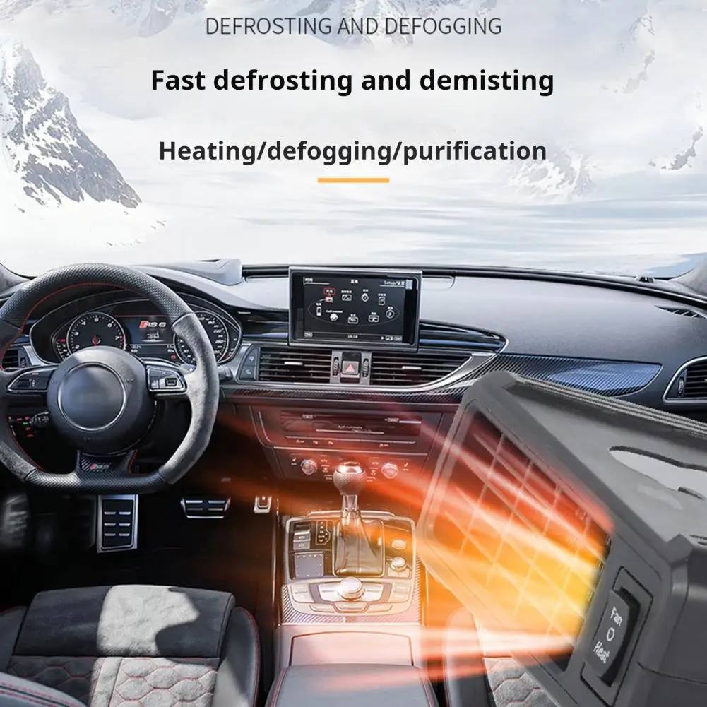 Quiet Car Heater Vehicle Defroster Fan for Fast Heating Vision Silent Operation Car Heater Demister for Auto for Trucks