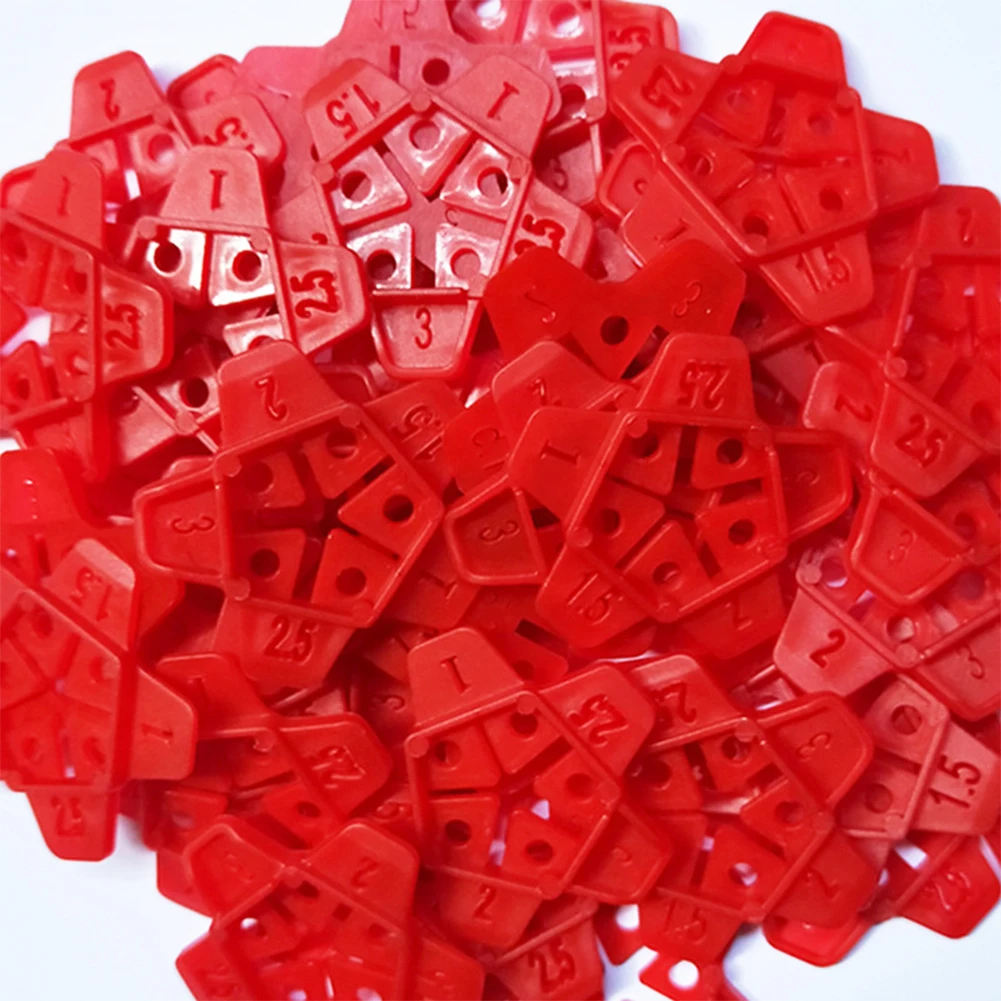 

50pcs Wall Tiles Ceramic Locator Floor Construction Tools Grout Pump Tile Spacers Angle Leveling Wedges 1/1.5/2/2.5/3mm