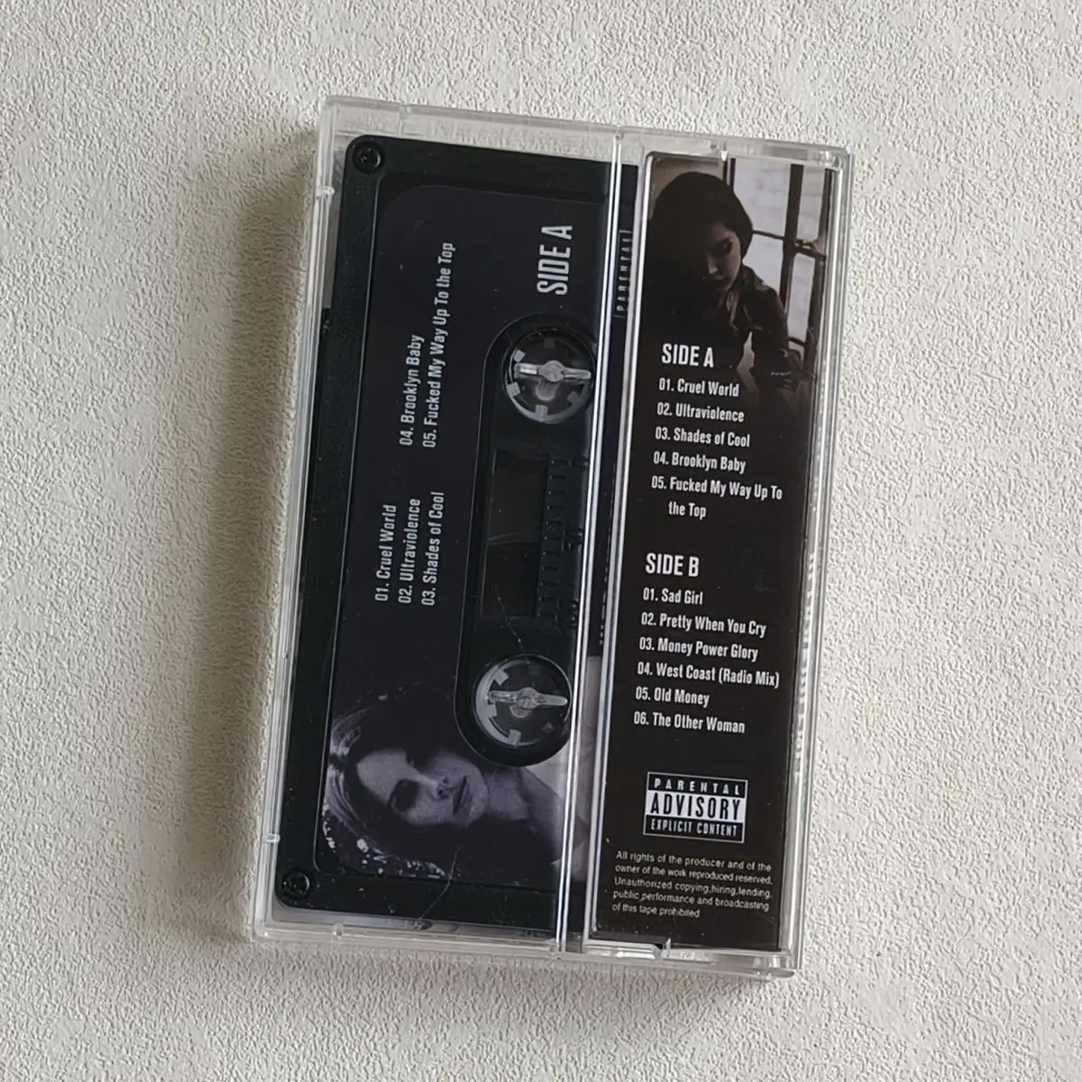 Black Cassette Lazy Voice Style Retro English Tape Classic Melody Collectible High Sound Quality Music Listening Carrier