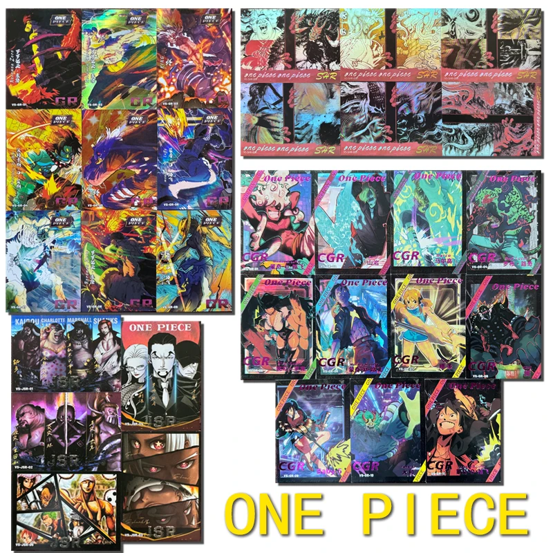 

NEW Anime ONE PIECE CGR LGR JSR card Monkey D Luffy Nami Nico Robin Usopp Jinbe Shanks Toy collection Birthday Christmas gifts