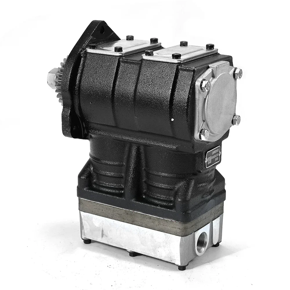 

Factory Double Cylinder Heavy Truck Air Compressor Assembly for Renault Engine Parts