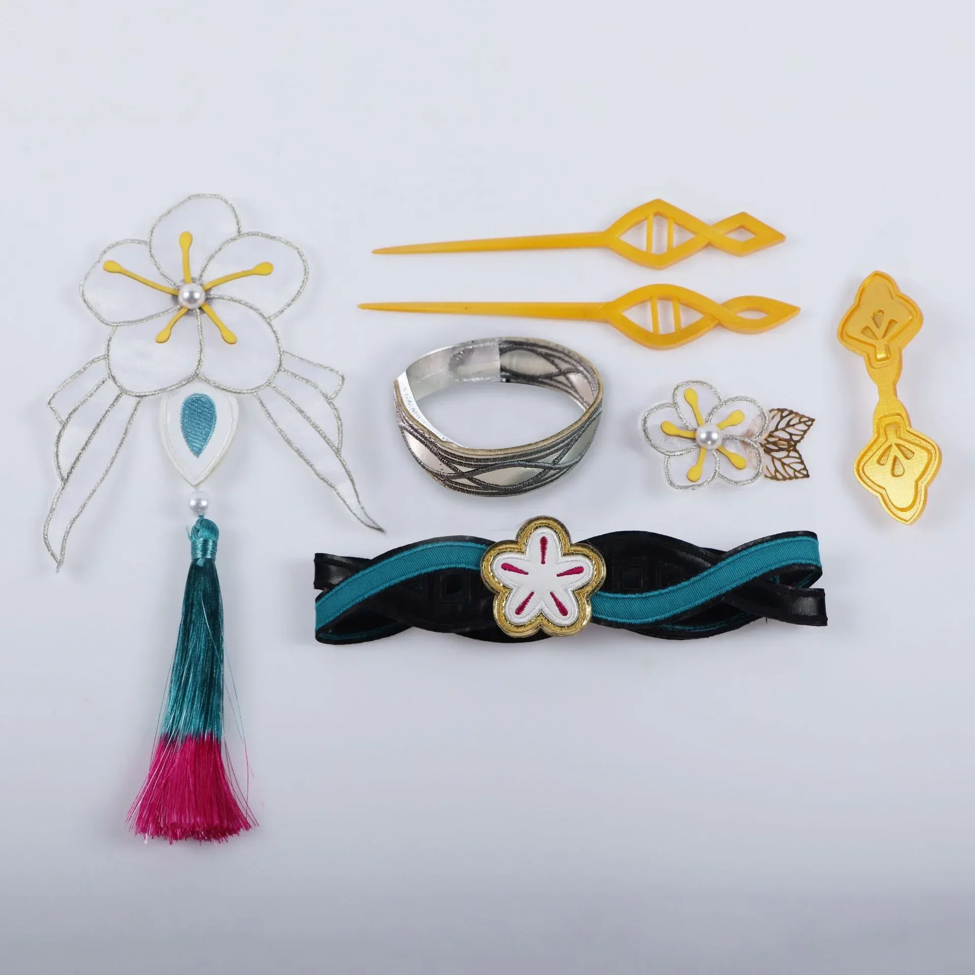 Honkai Star Rail Ruan Mei Cosplay Costume Wig Dress Gloves Headwear Earrigs Pearl Necklace Uniform Full Set Cosplay Prop