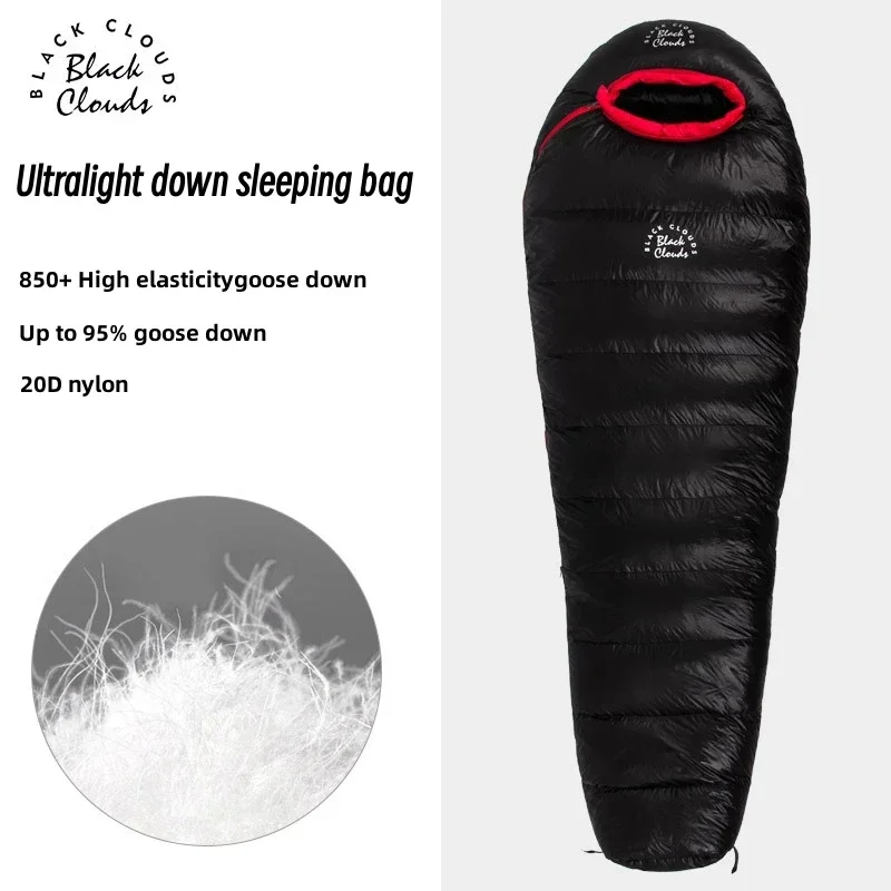 

Outdoor Camp Single Sleeping Bag Goose Down Single Double Splice Waterproof Ultralight Compression Portable Storage Slumber Bag