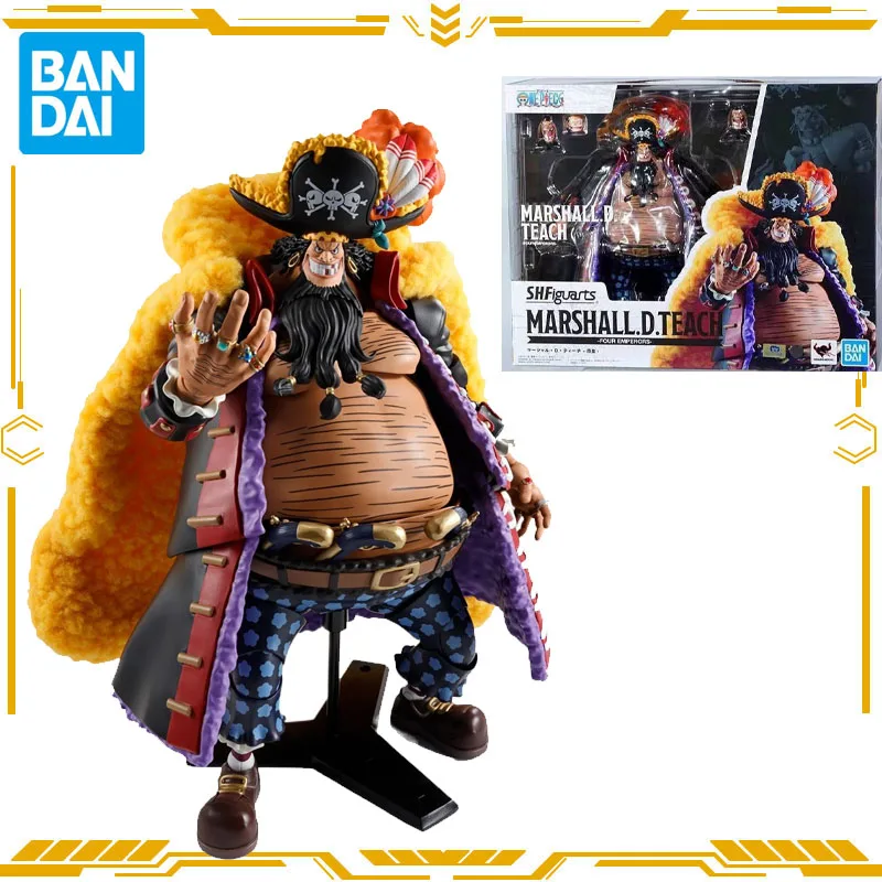 

Bandai Original One Piece S.H.Figuarts Anime Figure Marshall·D·Teach Action Figure Toys For Boys Girls Gift Collectible Model