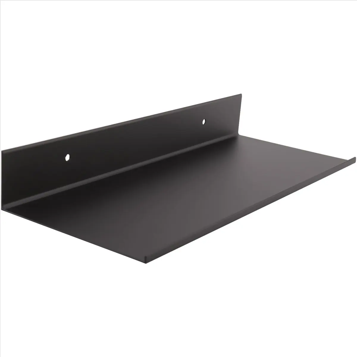 Metal Wall Shelves, Black Floating Shelves,Bathroom Racks, Wall Display Shelves,Wall Mounted Kitchen Spice Racks(30cm)-FS