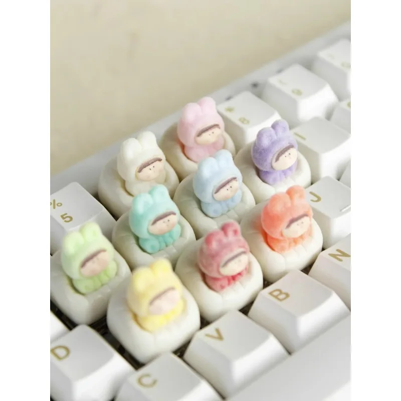 

Lazy Sofa Lilith Cute Theme Keycaps Set Resin Personalized Customized Keycaps Keycaps for Mechanical Keyboard Accessories Gift