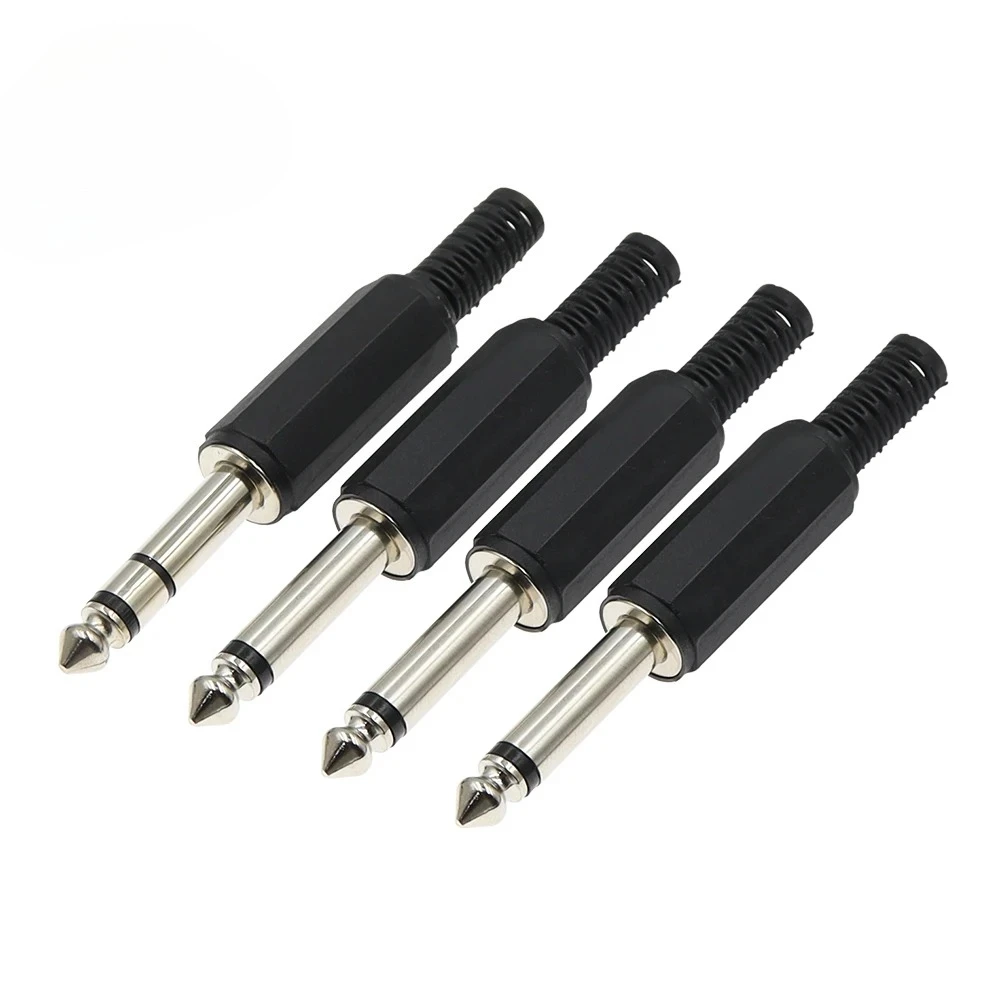 6.3MM Mono/Stereo AUDIO jack plug male connector Welding line HeadPhone stereo 1/4